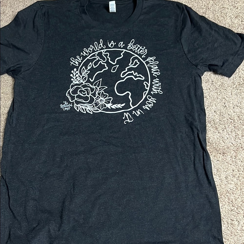 Black Graphic T-Shirt by Redheaded Camel